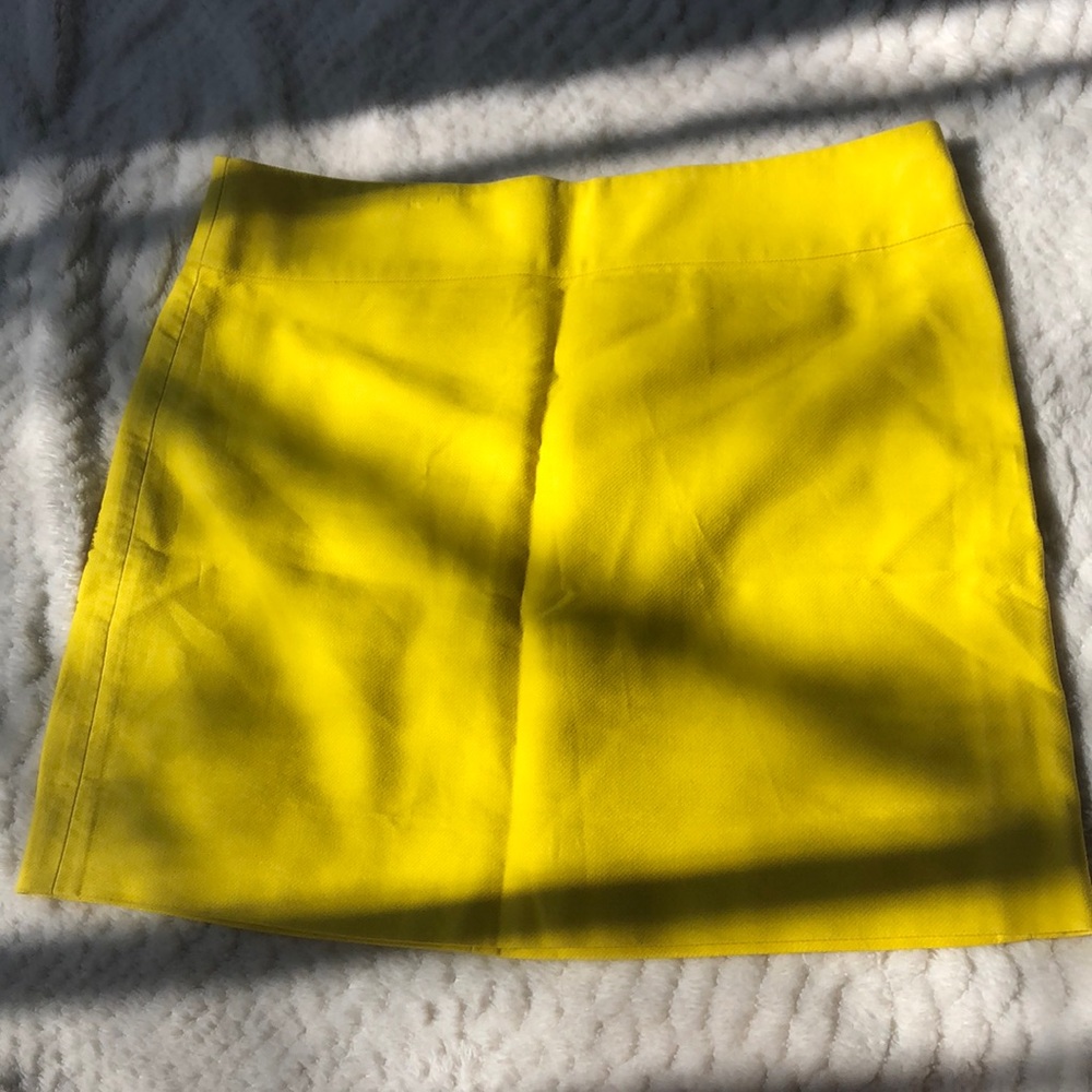 J Crew Yellow Miniskirt